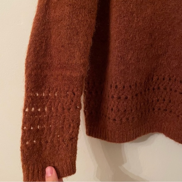 Sezane stretchy Mohair/ Wool Sweater - Picture 4 of 5